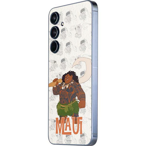 Disney Princess Moana Maui Pattern Galaxy A55 5G Skin